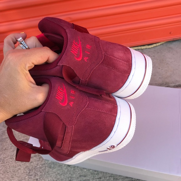 NIKE authentic mens AIR FORCE university red Sz 9 - Picture 5 of 6